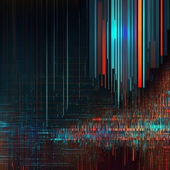 Poster - abstract digital data background high quality illustration