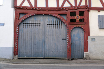 Canvas Print - Tor und Tuer an einem Haus