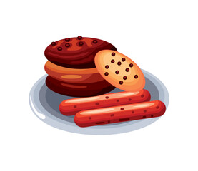 Wall Mural - cookies and sausage