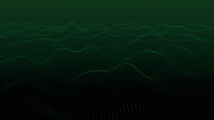 Poster - Abstract futuristic background. Big data visualization. Network connection. Data transfer. 3d rendering. Technology background vector. Vector illustration.