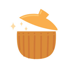 Sticker - empty golden pot