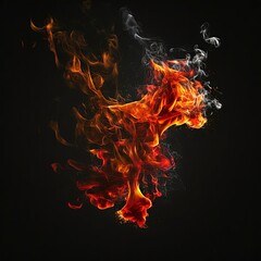 Wall Mural - Fire background