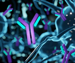 antibodies contribute to brain pathology associated with autoimmune diseases such as systemic lupus erythematosus and neuromyelitis optica 3d rendering