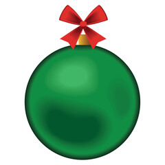 Sticker - green ball elegant christmas