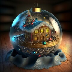 Wall Mural - christmas ball 3d render