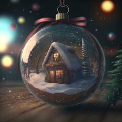 Wall Mural - christmas ball 3d render