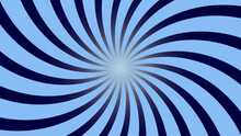 Aesthetic Blue Spin Spiral Sunburst Background Illustration, Perfect For Backdrop, Wallpaper, Banner, Postcard, Background For Your Design