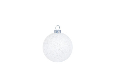 Wall Mural - white ball with sparkles on a transparent background