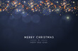Realistic christmas background with elegant bokeh