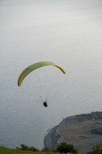 Paraglider Over The Sea