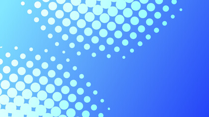 Wall Mural - abstract modern graphic background with blue gradient color and dots pattern with copy space