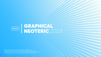 Poster - Abstract blue background with lines. Minimal monochrome stripe texture background. Futuristic presentation template design concept for technology, business, and data analysis. Vector, 2023