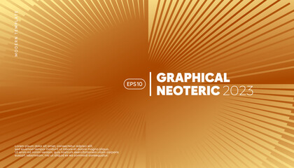 Poster - Abstract monochrome stripe texture background. Futuristic presentation template design concept for technology, business, and data analysis. Vector, 2023