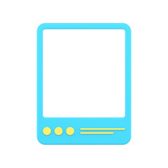 Poster - Social media post frame 3d icon