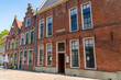 Elevations of houses of typical Dutch architecture in the historic center of Groningen, Netherlands