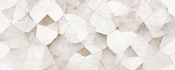 Wall Mural - Abstract white geometric shapes background