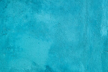 Photo Of A Turquoise Concrete Wall Aged By Time And Weather