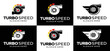 turbo speed logo, speed automotive logo, turbo speed, turbo engine mechanics.