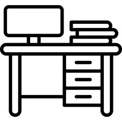 Wall Mural - Work Table Icon