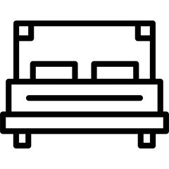 Wall Mural - Double Bed Icon