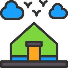 Sticker - Tent Icon