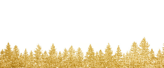 Wall Mural - gold tree ,christmas tree png