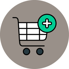 Poster - Shopping cart add Icon