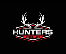 Hunters Hunting Club Logo Design Template