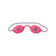 Tanning bed goggles cartoon illustration. Cosmetic procedure in spa salon, eye protection. Solarium, wellness, recreation, care, relaxation concept