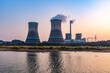 © hrui - thermal power plant at sunset