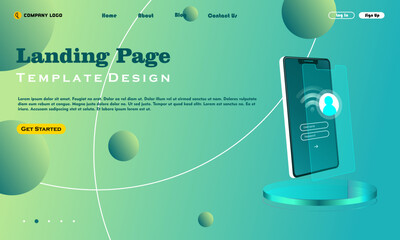 Website template design. Vector illustration concept of web page design for website development.