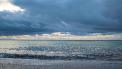 Wall Mural - storm over the sea