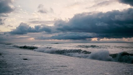 Wall Mural - storm over the sea