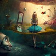 Fairy tale surreal world; with magical; land and things.Adventure time!