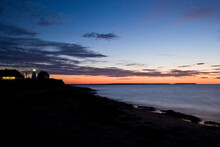 Sunrise At Lighthouse At Panmure Island, Prince Edward Island, Canada.
