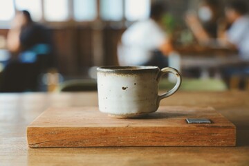 cup of coffee on the table