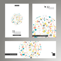 Fototapete - Halftone pattern with dots. Minimalism, vector. Background for posters, websites, business cards, postcards, interior design