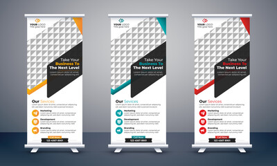 Wall Mural - corporate roll up banner, retractable banner design