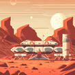 Vector of the Mars colony