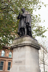 Wall Mural - Thomas Moore Statue, College Street, Dublin