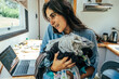 © Luis Herrera/Stocksy - stress woman at home office