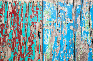 Wall Mural - weathered wood planks