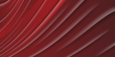 Wall Mural - Abstract red modern decorative banner background