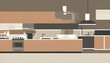 © Markus - flat design vector illustration of a modern kitchen