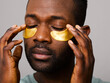 © ohlamour studio/Stocksy - Gold eye mask with hyaluronic acid