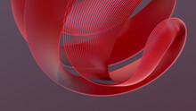 Parametric Abstract Red Shape.