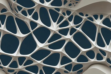 Abstract Voronoi structures wallpaper, beautiful dynamic shapes