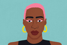 Cool Black Woman Illustration