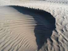 The Pattern Of Sand In The Desert.