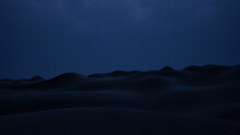 Hills And Dunes At Night 